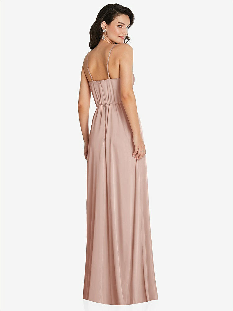 【NEW】【STYLE: TH098】カウルネック a-line maxi ドレス 調整可能 ストラップ【COLOR: Toasted Sugar】【SIZE: 00-30W】