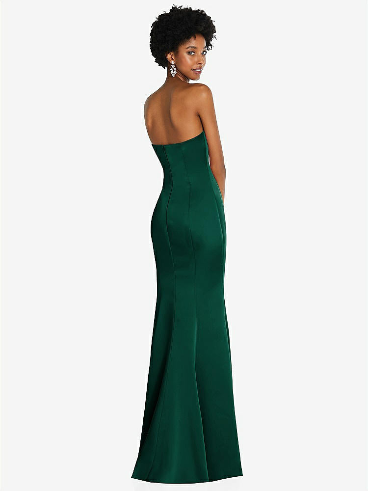 【STYLE: 6859】Strapless Princess Line Lux Charmeuse Mermaid Gown【COLOR: Hunter Green】