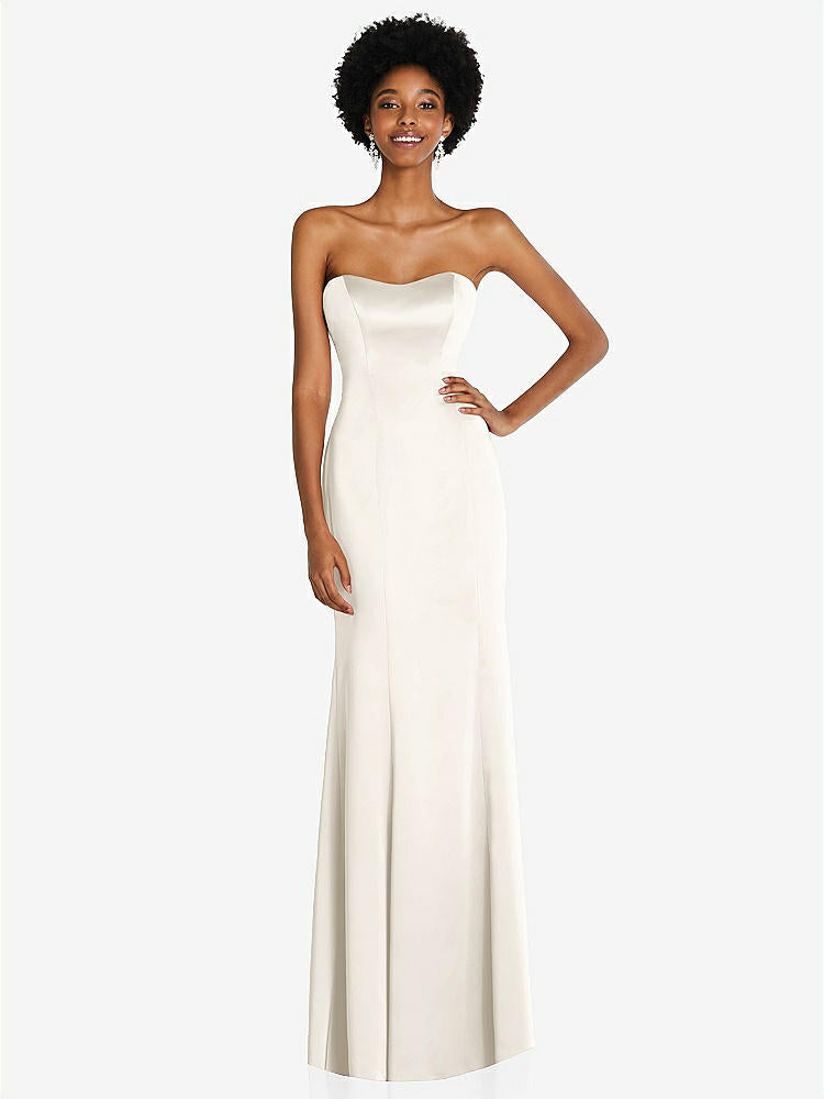 【STYLE: 6859】Strapless Princess Line Lux Charmeuse Mermaid Gown【COLOR: Ivory】
