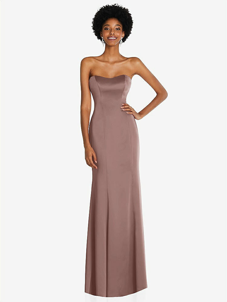 【STYLE: 6859】Strapless Princess Line Lux Charmeuse Mermaid Gown【COLOR: Sienna】