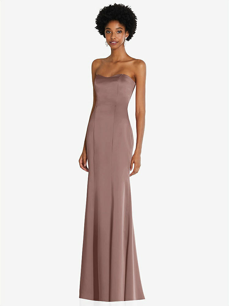 【STYLE: 6859】Strapless Princess Line Lux Charmeuse Mermaid Gown【COLOR: Sienna】