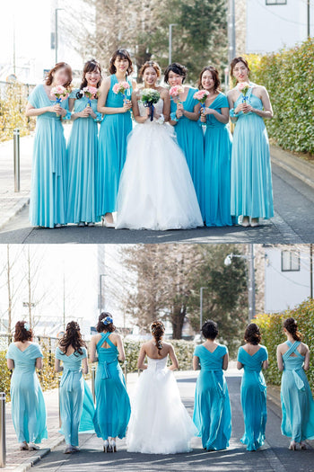 全29色 Elegant Chic ツイスト＆ラップ インフィニティドレス TW002