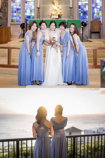 全29色 Elegant Chic ツイスト＆ラップ インフィニティドレス TW002