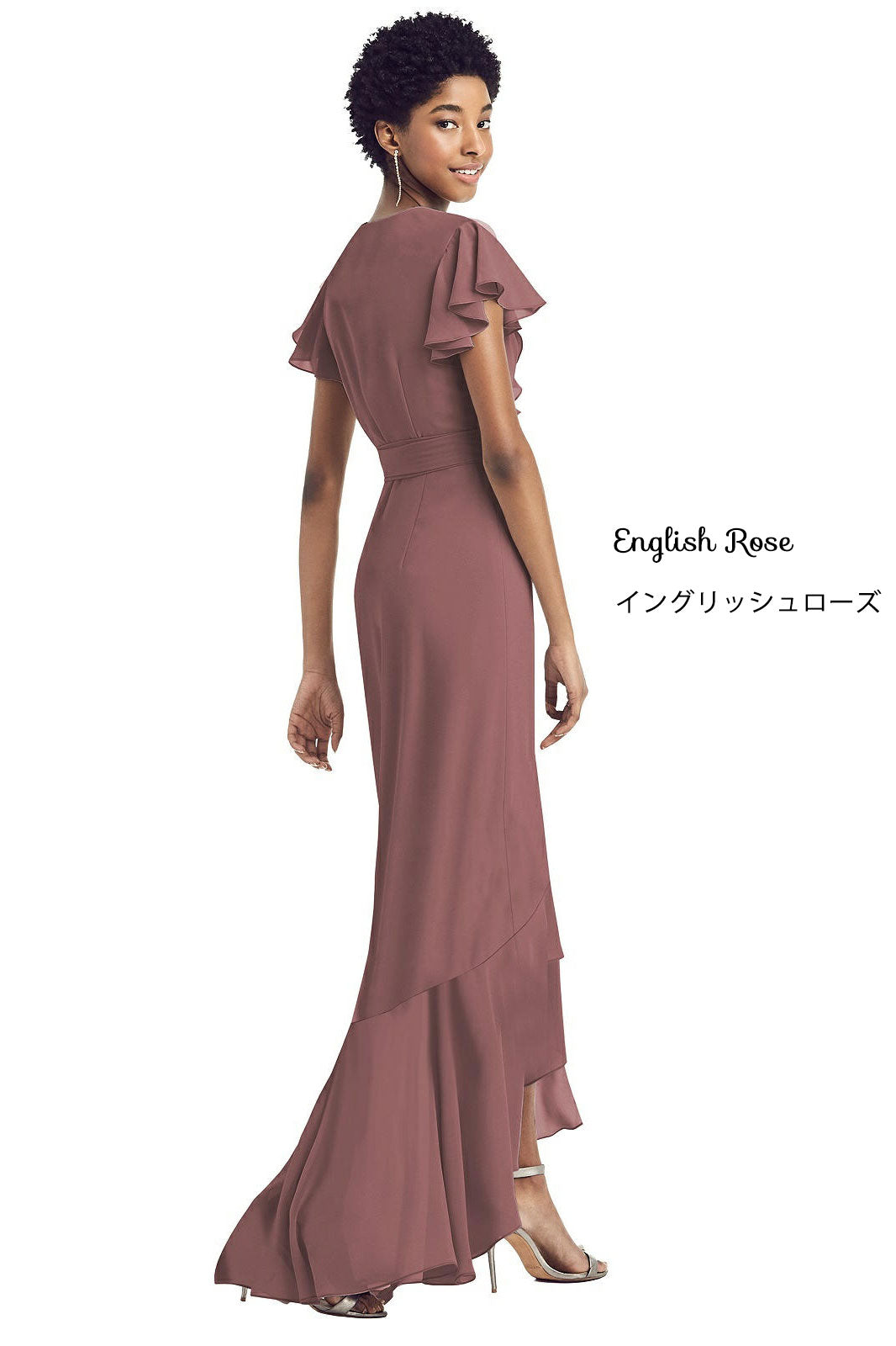8199 Sheer crepe bridesmaid long dress 41 colors