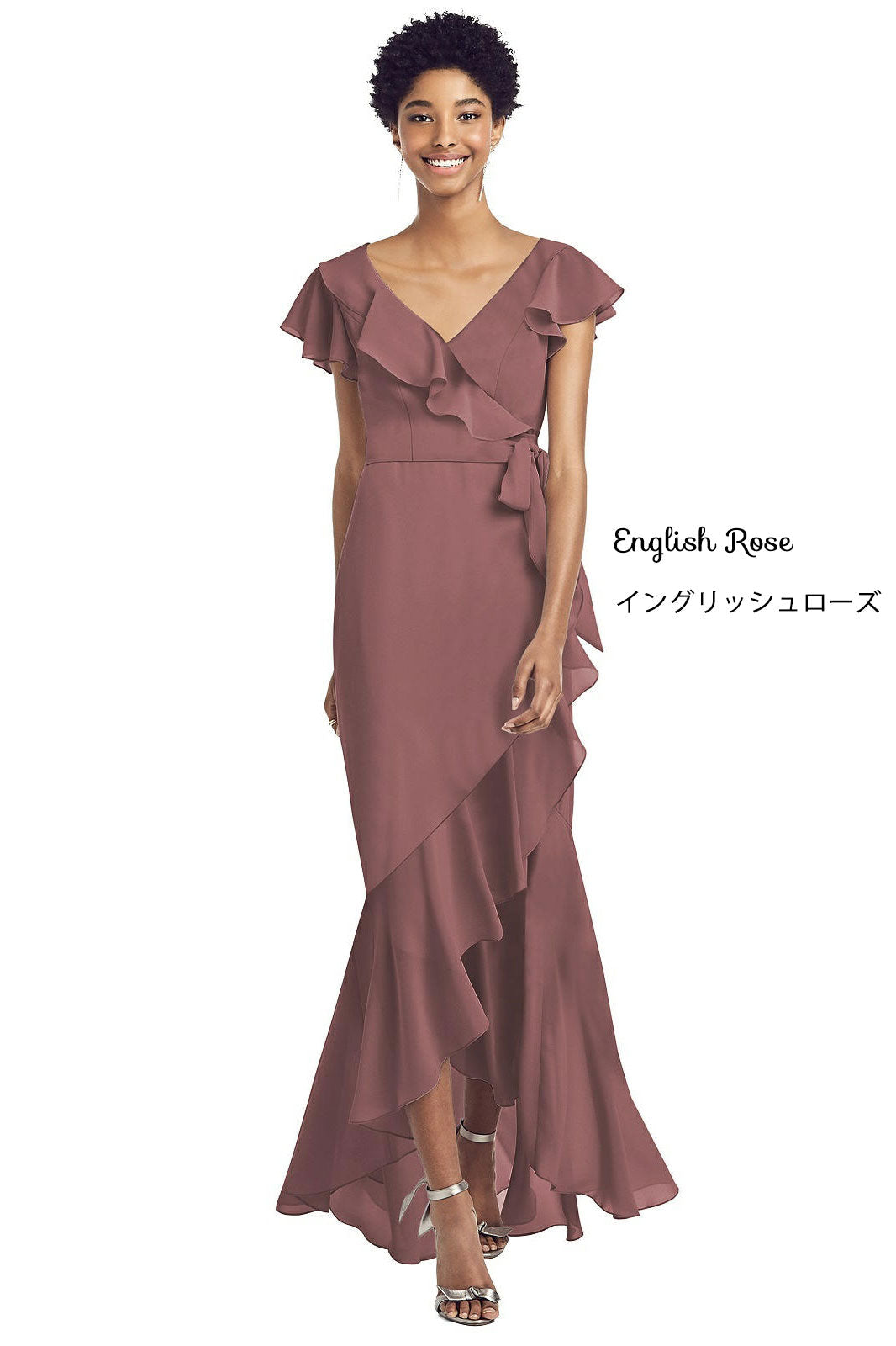 8199 Sheer crepe bridesmaid long dress 41 colors