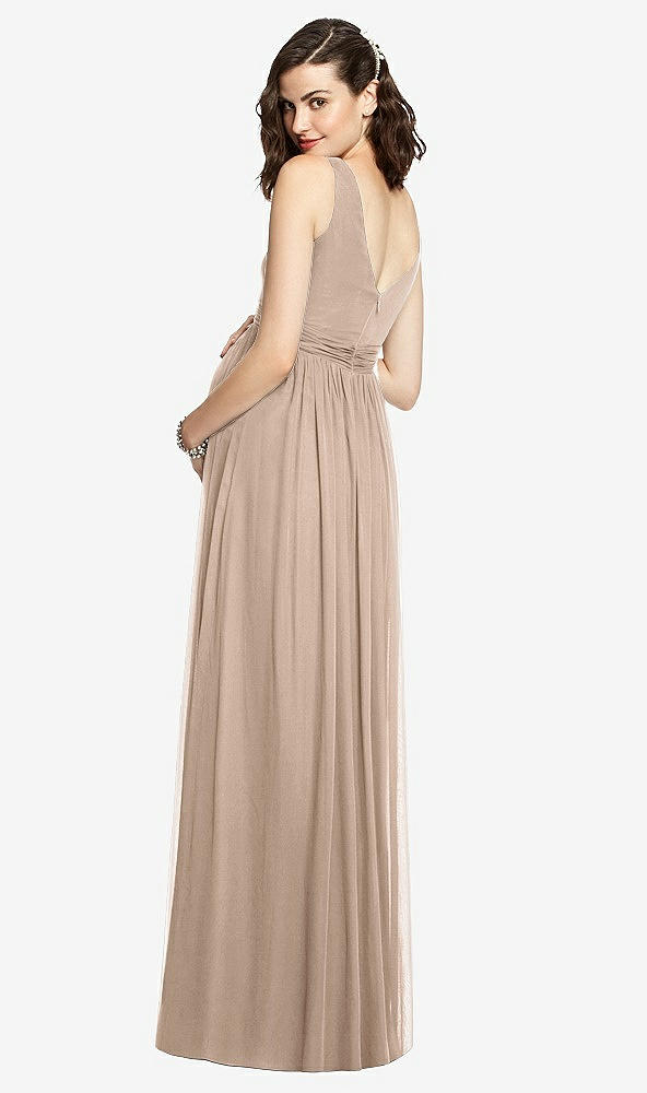 【STYLE: M424】Sleeveless Notch Maternity Dress【COLOR: Topaz】