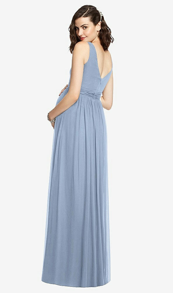 【STYLE: M424】Sleeveless Notch Maternity Dress【COLOR: Cloudy】