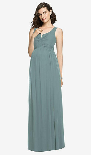 【STYLE: M424】Sleeveless Notch Maternity Dress【COLOR: Icelandic】
