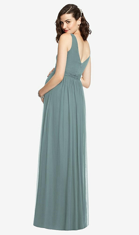【STYLE: M424】Sleeveless Notch Maternity Dress【COLOR: Icelandic】