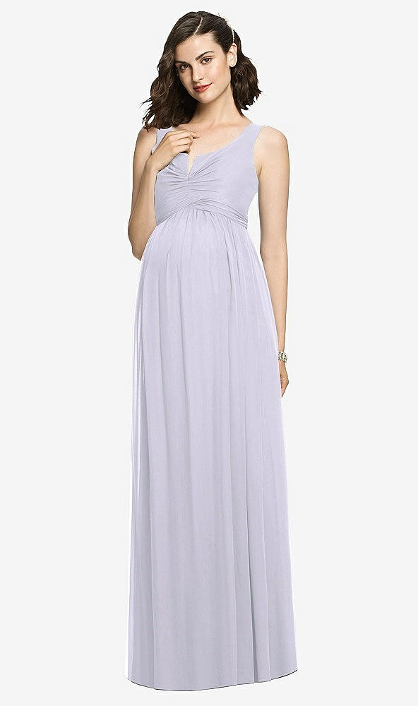 【STYLE: M424】Sleeveless Notch Maternity Dress【COLOR: Silver Dove】