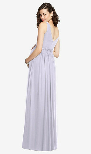 【STYLE: M424】Sleeveless Notch Maternity Dress【COLOR: Silver Dove】