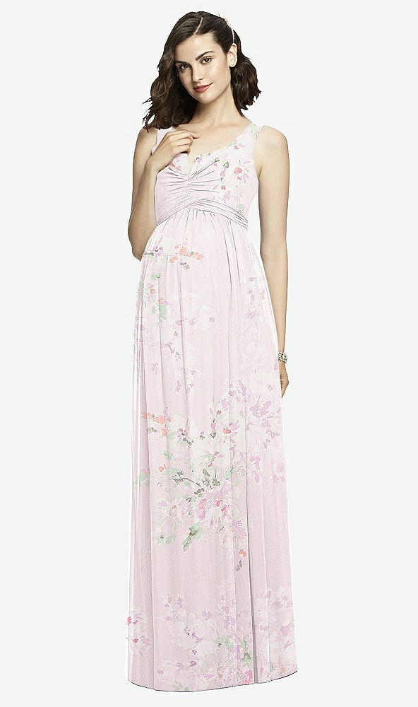 【STYLE: M424】Sleeveless Notch Maternity Dress【COLOR: Watercolor Print】