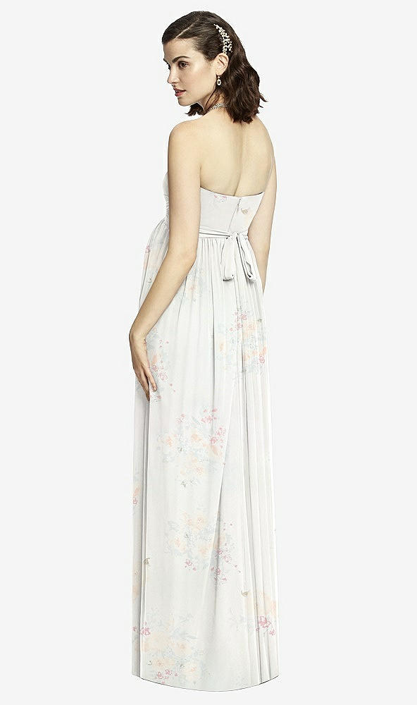 【STYLE: M426】Draped Bodice Strapless Maternity Dress【COLOR: Spring Fling】