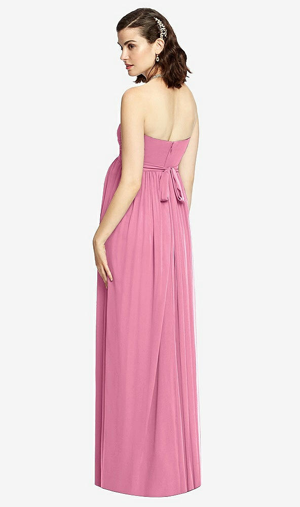 【NEW】【STYLE: M426】ドレープ ボディス ストラップレス マタニティ ドレス【COLOR: Orchid Pink】【SIZE: 00-30W】