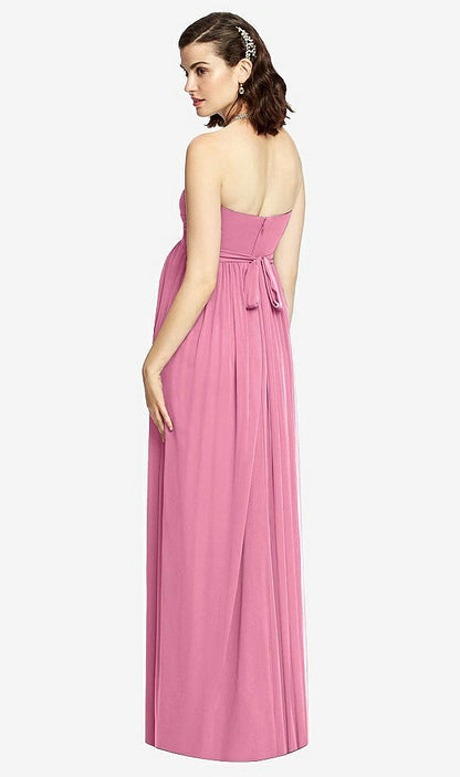 【NEW】【STYLE: M426】ドレープ ボディス ストラップレス マタニティ ドレス【COLOR: Orchid Pink】【SIZE: 00-30W】