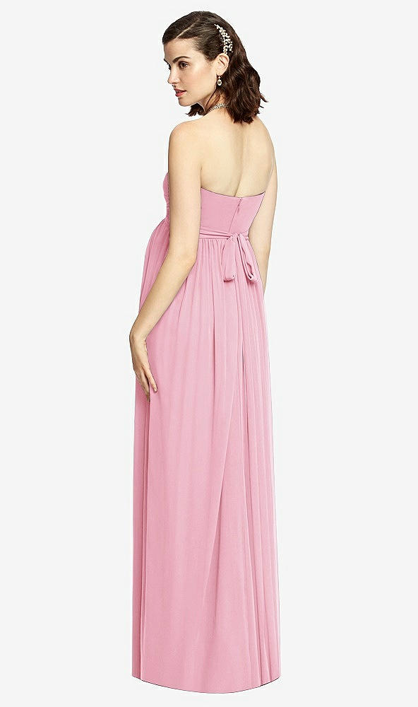 【NEW】【STYLE: M426】ドレープ ボディス ストラップレス マタニティ ドレス【COLOR: Peony Pink】【SIZE: 00-30W】
