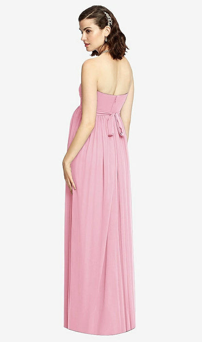 【NEW】【STYLE: M426】ドレープ ボディス ストラップレス マタニティ ドレス【COLOR: Peony Pink】【SIZE: 00-30W】