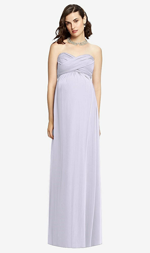 【STYLE: M426】Draped Bodice Strapless Maternity Dress【COLOR: Silver Dove】