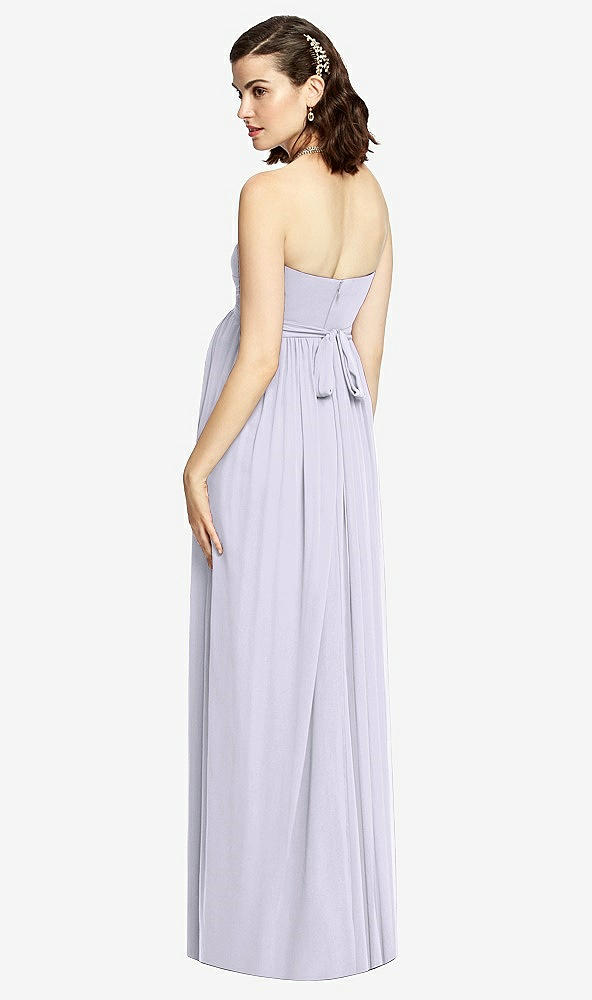 【STYLE: M426】Draped Bodice Strapless Maternity Dress【COLOR: Silver Dove】