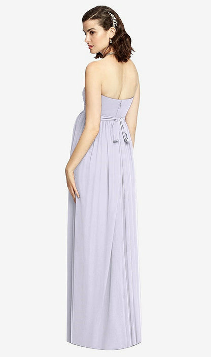 【STYLE: M426】Draped Bodice Strapless Maternity Dress【COLOR: Silver Dove】
