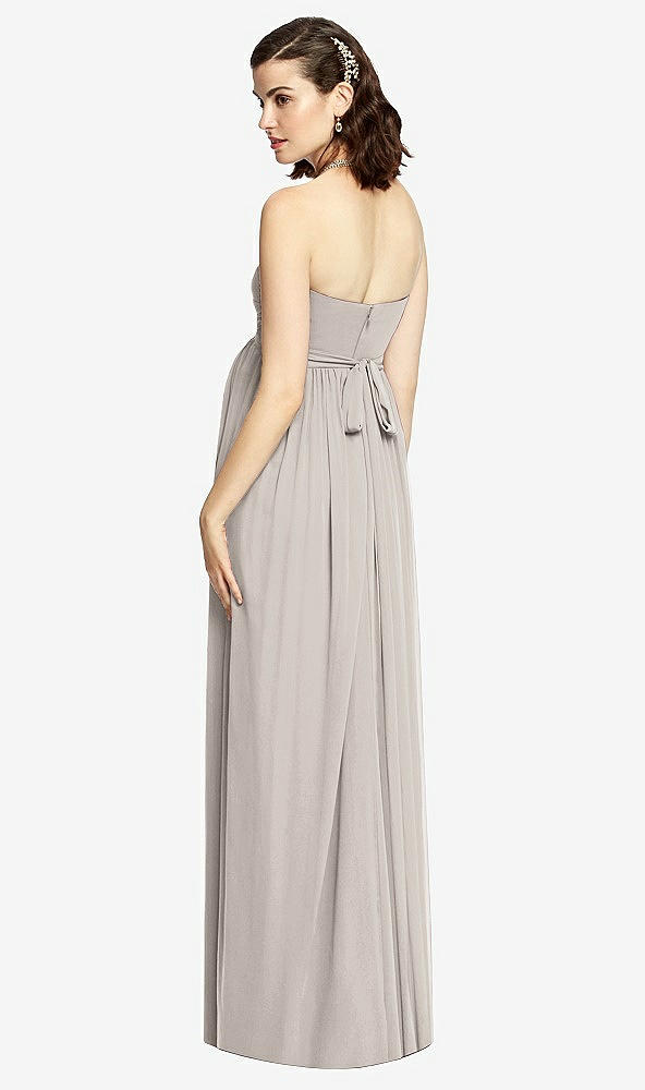 【STYLE: M426】Draped Bodice Strapless Maternity Dress【COLOR: Taupe】