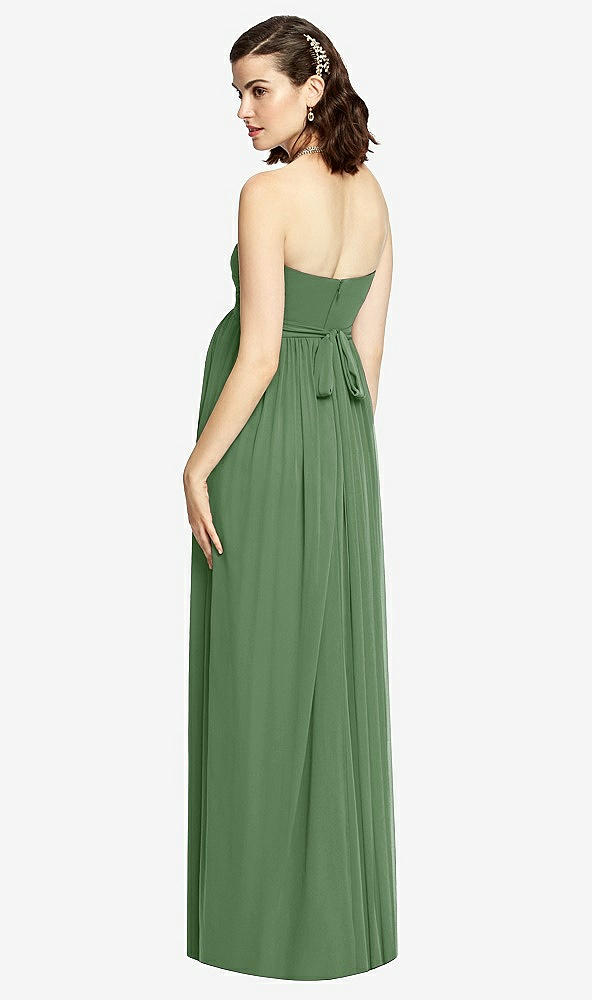 【STYLE: M426】Draped Bodice Strapless Maternity Dress【COLOR: Vineyard Green】