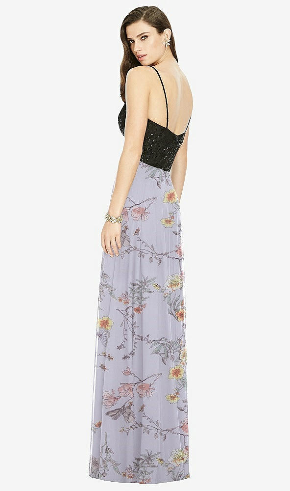 【STYLE: S2984】Chiffon Maxi Skirt【COLOR: Butterfly Botanica Silver Dove】