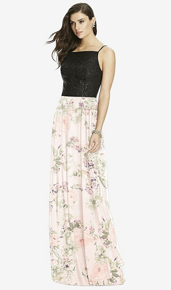【STYLE: S2984】Chiffon Maxi Skirt【COLOR: Blush Garden】