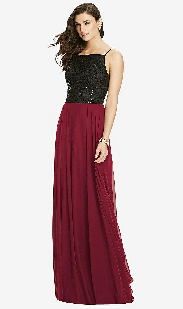 【STYLE: S2984】Chiffon Maxi Skirt【COLOR: Burgundy】