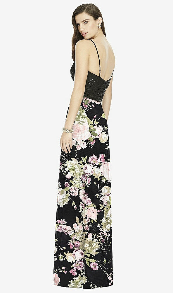【NEW】【STYLE: S2984】シフォン マキシ スカート【COLOR: Noir Garden】【SIZE: 00-30W】