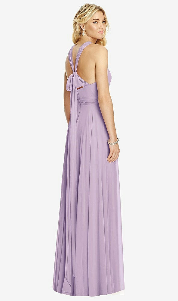 【NEW】【STYLE: 6760】クロス ストラップ オープンバック ホルター マキシ ドレス【COLOR: Pale Purple】【SIZE: 00-30W】