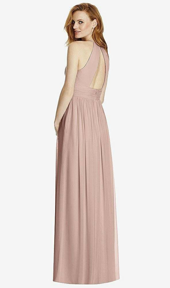 【NEW】【STYLE: 4511】カットアウト オープンバック Shirred Halter Maxi ドレス【COLOR: Bliss】【SIZE: 00-30W】