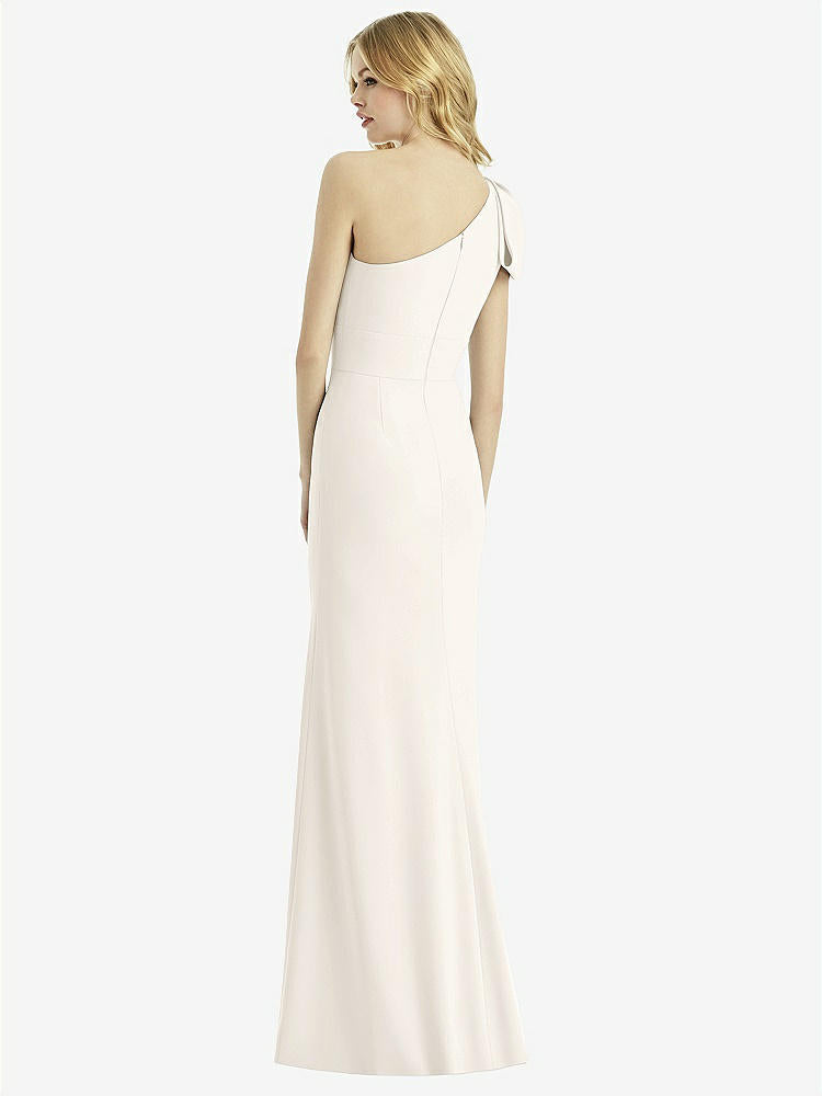 【NEW】【STYLE: 6769】弓 ワンショルダー トランペット ガウン【COLOR: Ivory】【SIZE: 00-30W】