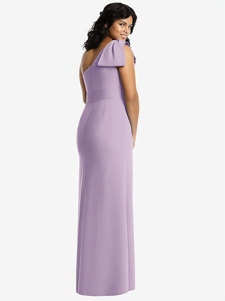 【NEW】【STYLE: 6769】弓 ワンショルダー トランペット ガウン【COLOR: Pale Purple】【SIZE: 00-30W】