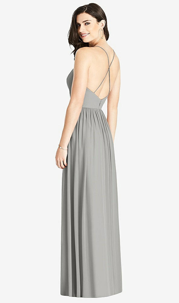 【STYLE: 3019】Criss Cross Strap Backless Maxi Dress【COLOR: Chelsea Gray】