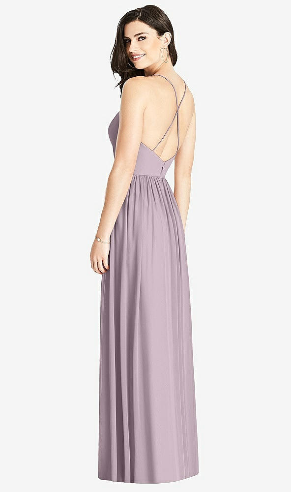 【NEW】【STYLE: 3019】クロス クロス ストラップ バックレス マキシ ドレス【COLOR: Lilac Dusk】【SIZE: 00-30W】