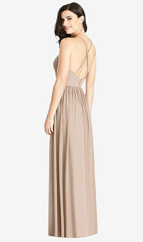 【STYLE: 3019】Criss Cross Strap Backless Maxi Dress【COLOR: Topaz】