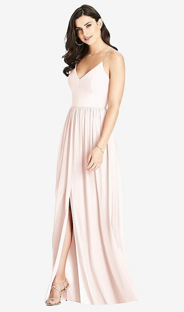 【STYLE: 3019】Criss Cross Strap Backless Maxi Dress【COLOR: Blush】