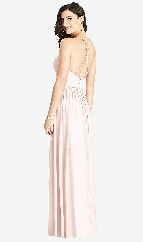【STYLE: 3019】Criss Cross Strap Backless Maxi Dress【COLOR: Blush】
