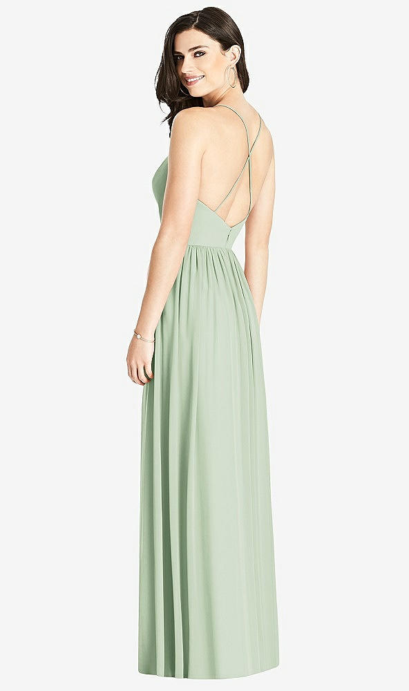 【STYLE: 3019】Criss Cross Strap Backless Maxi Dress【COLOR: Celadon】