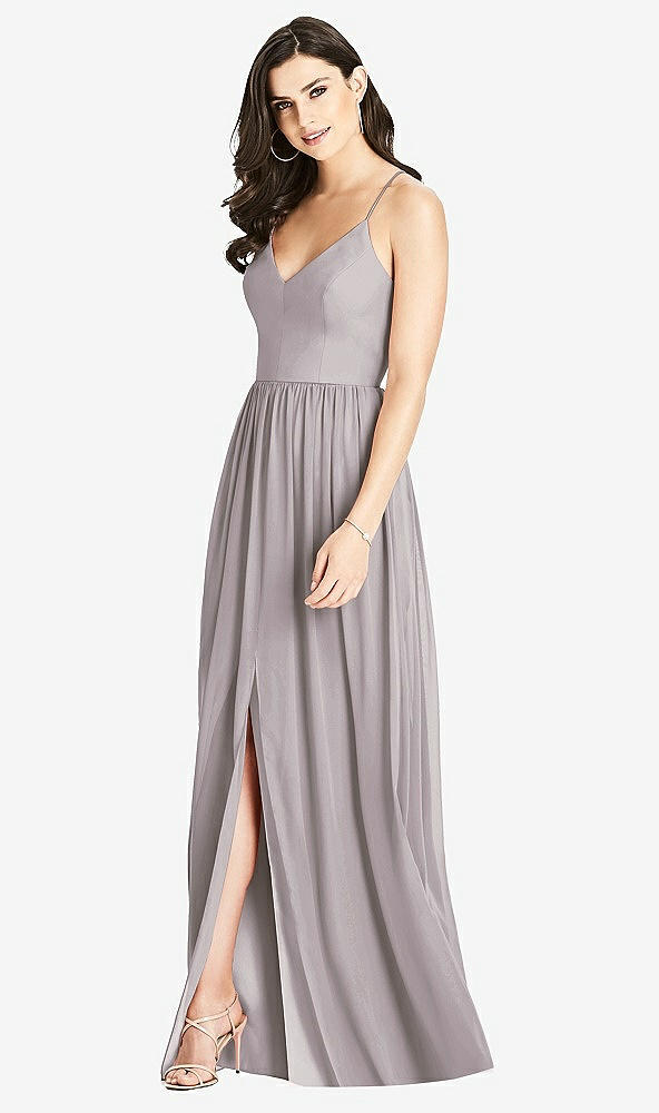 【STYLE: 3019】Criss Cross Strap Backless Maxi Dress【COLOR: Cashmere Gray】