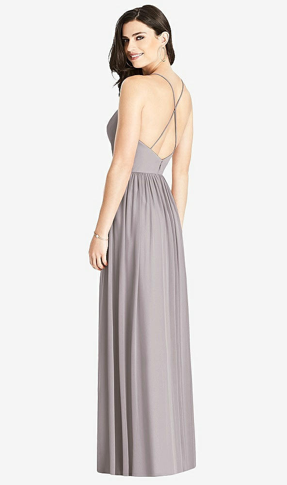 【STYLE: 3019】Criss Cross Strap Backless Maxi Dress【COLOR: Cashmere Gray】