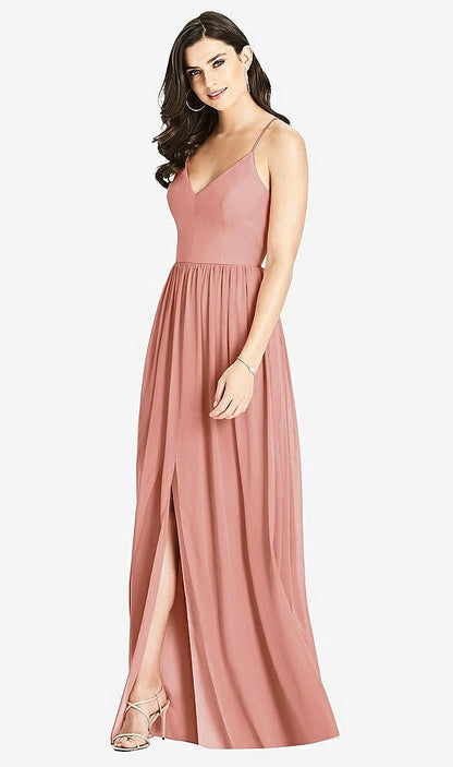 【STYLE: 3019】Criss Cross Strap Backless Maxi Dress【COLOR: Desert Rose】