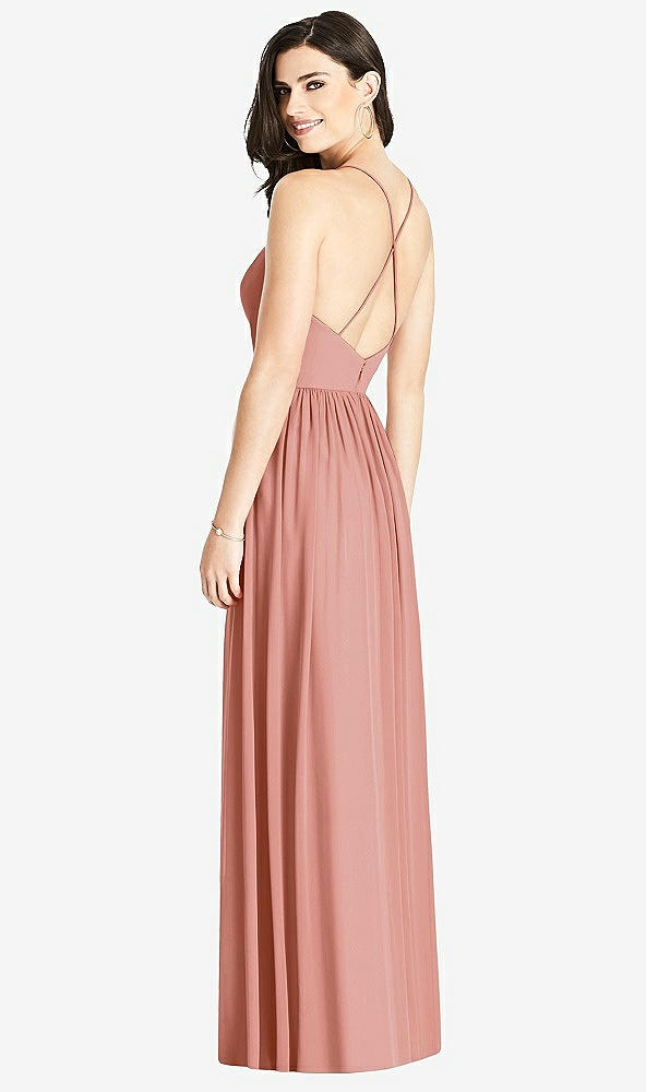 【STYLE: 3019】Criss Cross Strap Backless Maxi Dress【COLOR: Desert Rose】