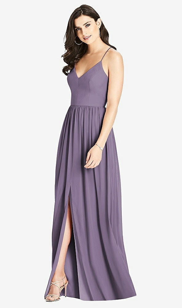 【NEW】【STYLE: 3019】クロス クロス ストラップ バックレス マキシ ドレス【COLOR: Lavender】【SIZE: 00-30W】