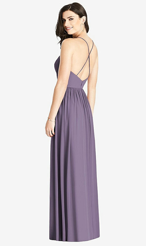 【NEW】【STYLE: 3019】クロス クロス ストラップ バックレス マキシ ドレス【COLOR: Lavender】【SIZE: 00-30W】