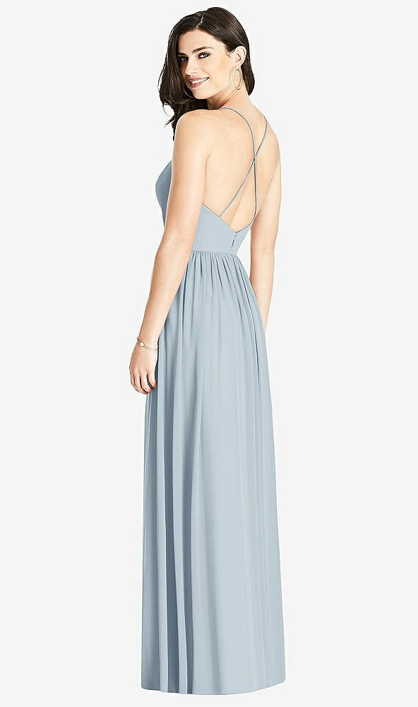 【NEW】【STYLE: 3019】クロス クロス ストラップ バックレス マキシ ドレス【COLOR: Mist】【SIZE: 00-30W】