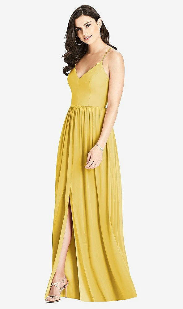 【STYLE: 3019】Criss Cross Strap Backless Maxi Dress【COLOR: Marigold】