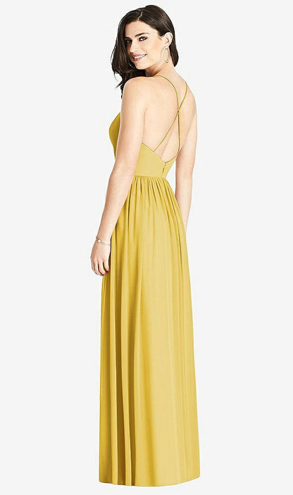 【STYLE: 3019】Criss Cross Strap Backless Maxi Dress【COLOR: Marigold】