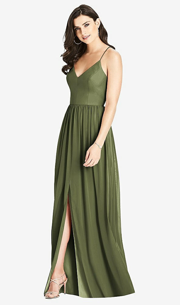 【STYLE: 3019】Criss Cross Strap Backless Maxi Dress【COLOR: Olive Green】